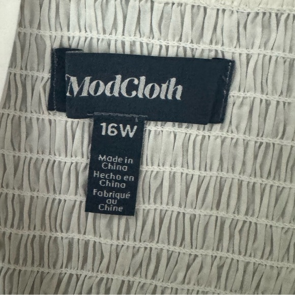 ModCloth Serene Serenade Tank Top Size 16W - Picture 3 of 5